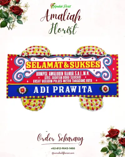 Karangan Bunga Ucapan Selamat di Sukomarto
